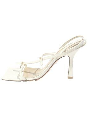 Bottega Veneta Leather Sandals Ivory